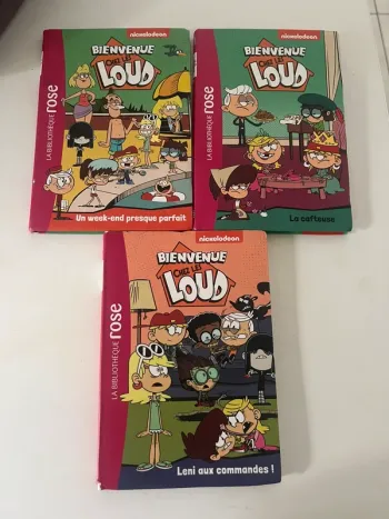 Lot de 3 livres bienvenue chez les loud bibliothèque rose