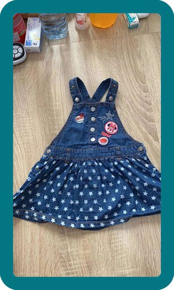 Robe salopette 9 mois minnie