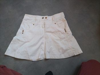 Mini jupe blanche camaïeu 40 neuve
