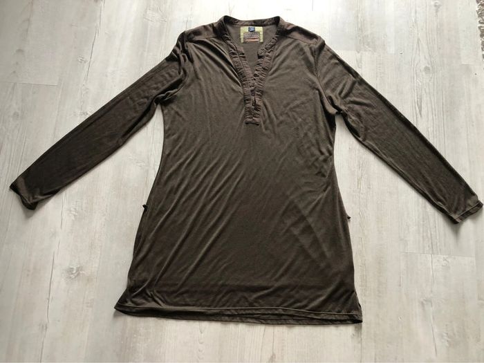 AN35: Tunique marron tdm T 44/46 - photo numéro 3