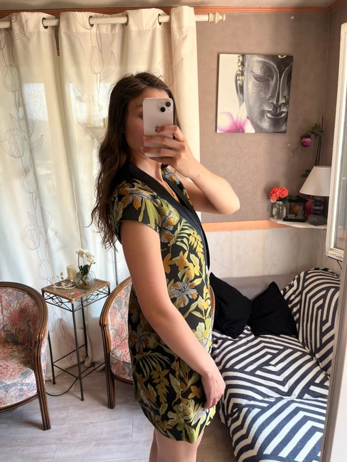 Robe vintage soie Cop copine bohème champêtre country - photo numéro 3