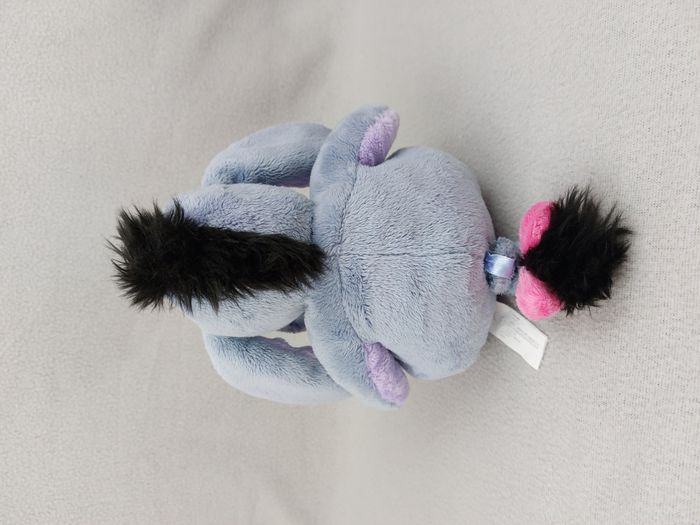 Peluche doudou âne Bourriquet 20 cm Disney Nicotoy Winnie l’ourson scratch queue - photo numéro 2