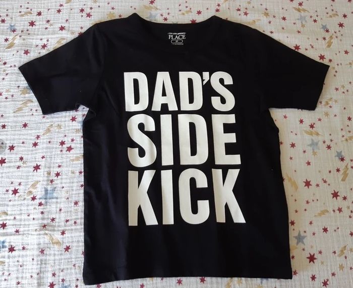 T-Shirt Noir Dad's Side Kick 3-4 ans Noir