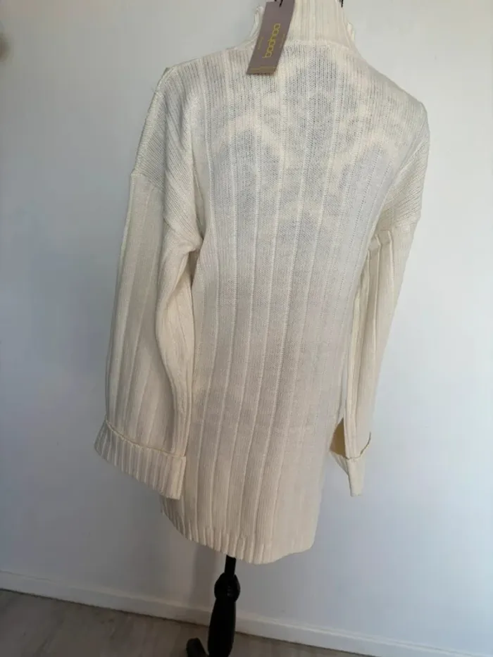 Robe pull femme crème Boohoo taille S - photo numéro 6