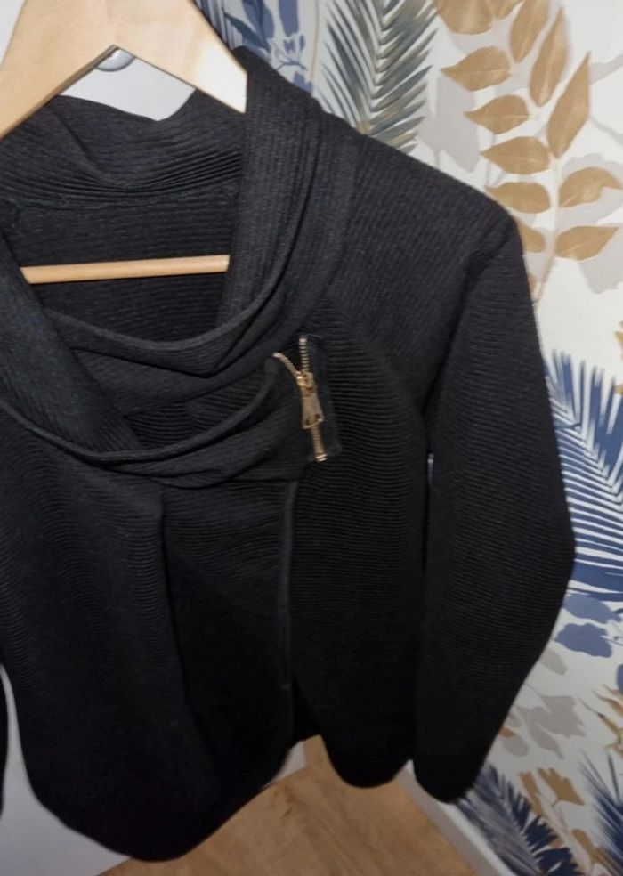 Veste noire femme manches longues - photo numéro 7