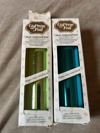2 rouleaux de foil pour Go press & foil