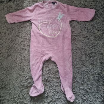 Grenouillère rose clair 9mois