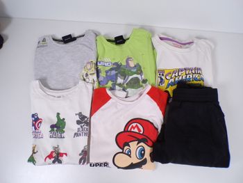 Lot vêtements - T-shirts été - Garçon - 7/8 ans   (C2)