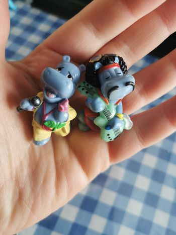 Hippopotames figurines Talent show Kinder lot de 2