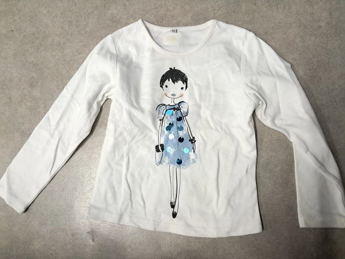 haut tee shirt manches longues fille 5 ans