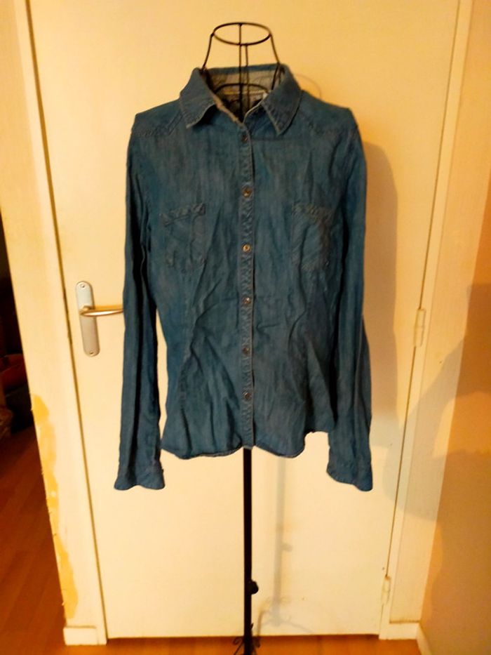 Jolie chemise imitation jean # rentrée - photo numéro 7