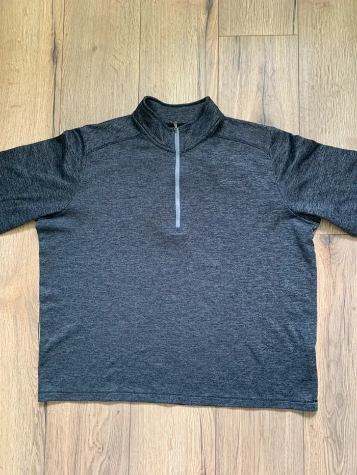 Sweat Adidas Homme - Gris, zip 1/4 - Manches longues - Excellent état - Taille XL - photo numéro 5