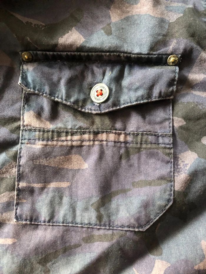 Chemise camouflage bleue XXL - photo numéro 3