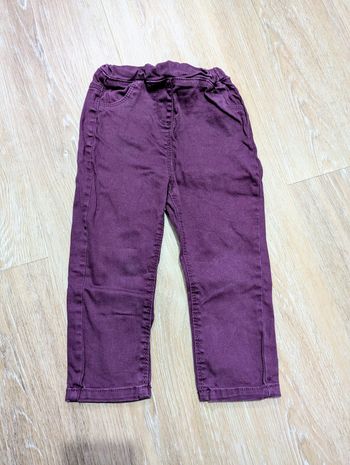 Pantalon jean violet 36 mois bébé fille Tape à l'oeil