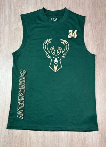 Maillot NBA Milwaukee Bucks Giannis Antetokounmpo #34 Vert Ultra Game - Taille S