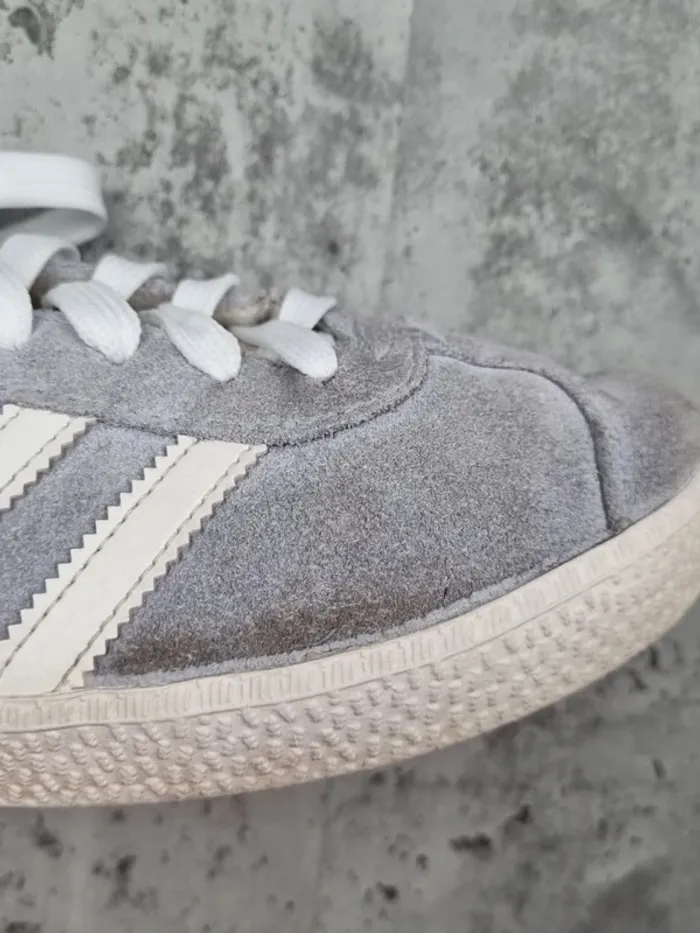 Chaussures Adidas Gazelle gris daim, taille 38 - photo numéro 5