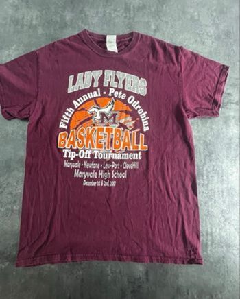 T-shirt Maryvale Basketball "Lady Flyers" - Bordeaux