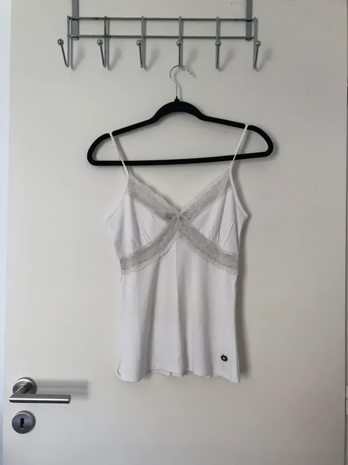 Top à bretelle blanc Morgan taille S