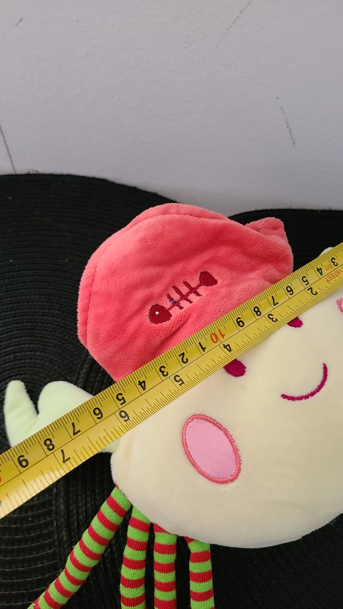 Peluche Doudou crabe jaune rouge pirate Nounours - photo numéro 4