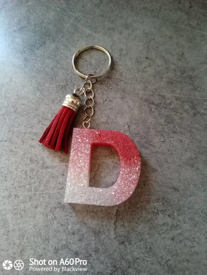 Porte clé lettre D