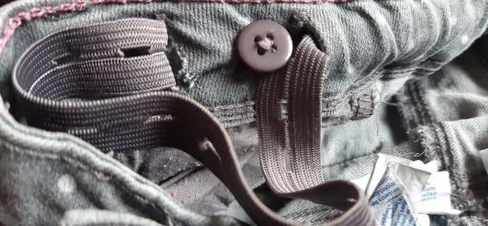 Pantalon gris à pois blancs 12 ans Okaidi - photo numéro 3