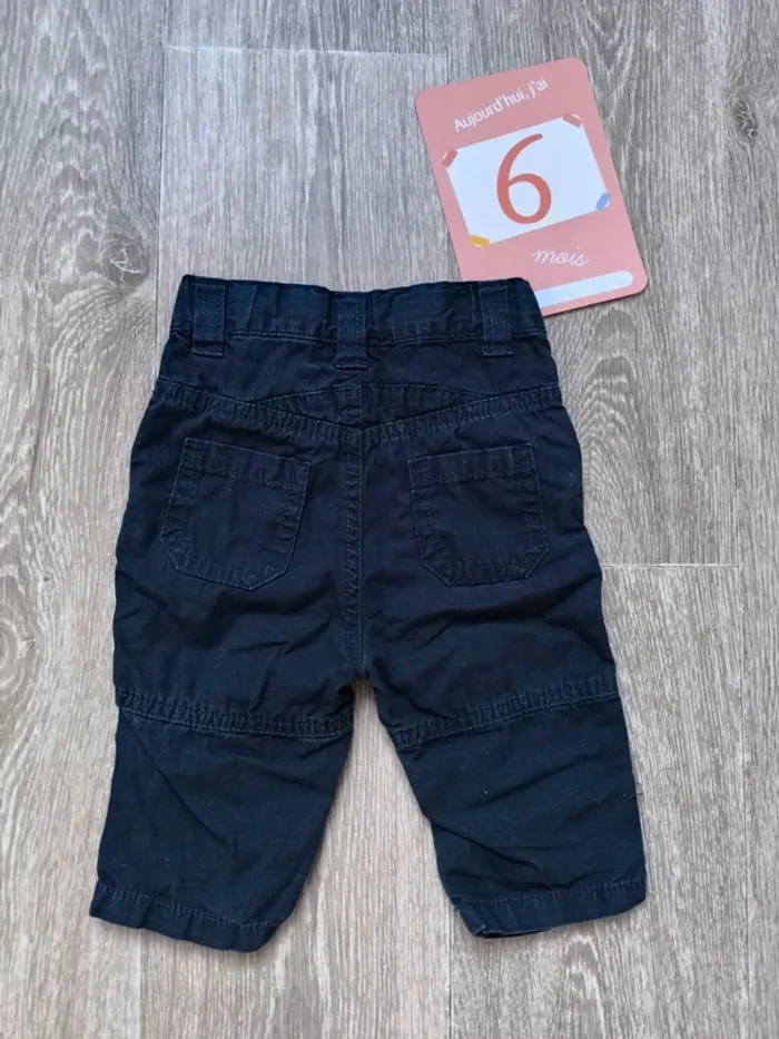 Pantalon bébé, 6 mois, Vintage Collège - photo numéro 2