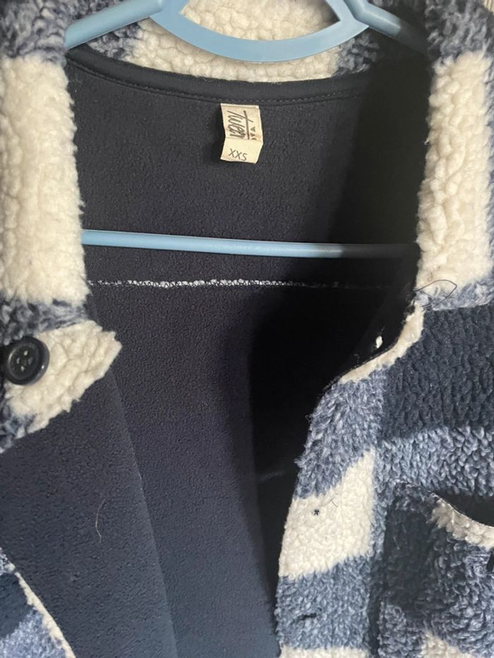 Veste polaire garçon à carreaux - photo numéro 2