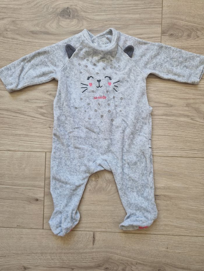 Lot de 7 Pyjamas velours bébé 3 mois - photo numéro 4