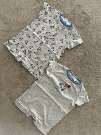 Lot de combi short été bébé 9 mois