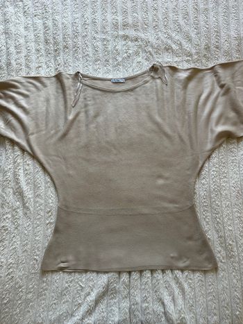 Pull beige chauve souris 38 