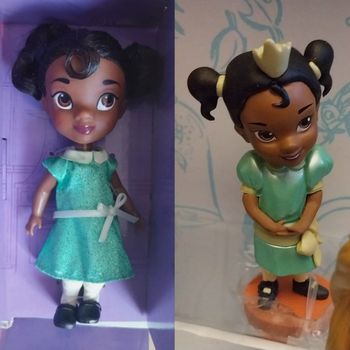 Poupée Tiana mini Animator Disney + Figurine Tiana Animator