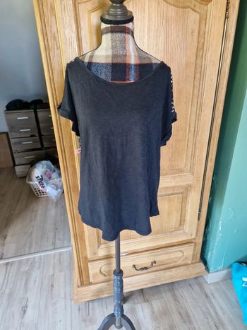 T-shirt oversize gris chiné taille l pimkie vintage
