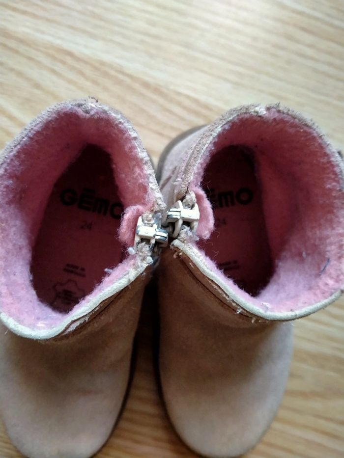 Bottines rose poudré. Gemo.
Pointure 24 - photo numéro 7
