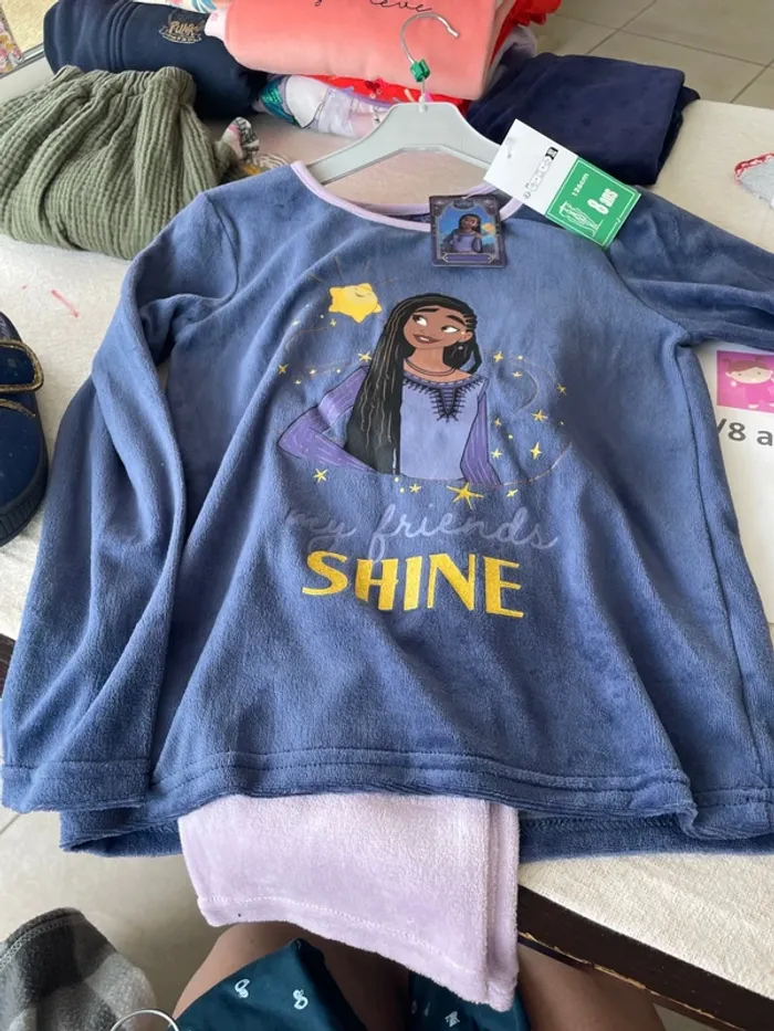 Pyjama, Disney, Wish, huit ans, neuf - photo numéro 2