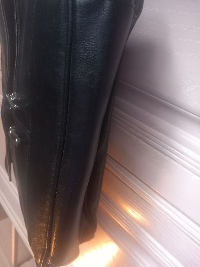 Sac à main noir simili cuir Phoenix - photo numéro 5