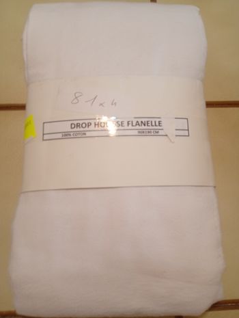 Drap housse flanelle neuf