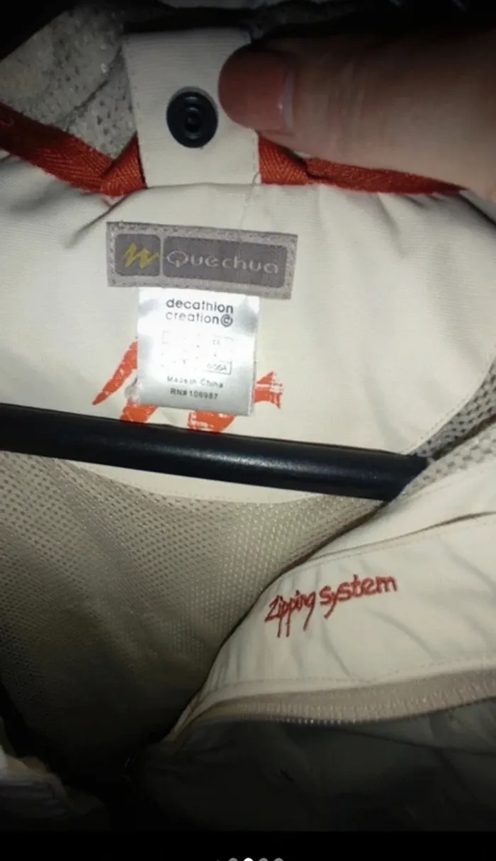 Manteau d'hiver Decathlon beige/ecru 4ans - photo numéro 4