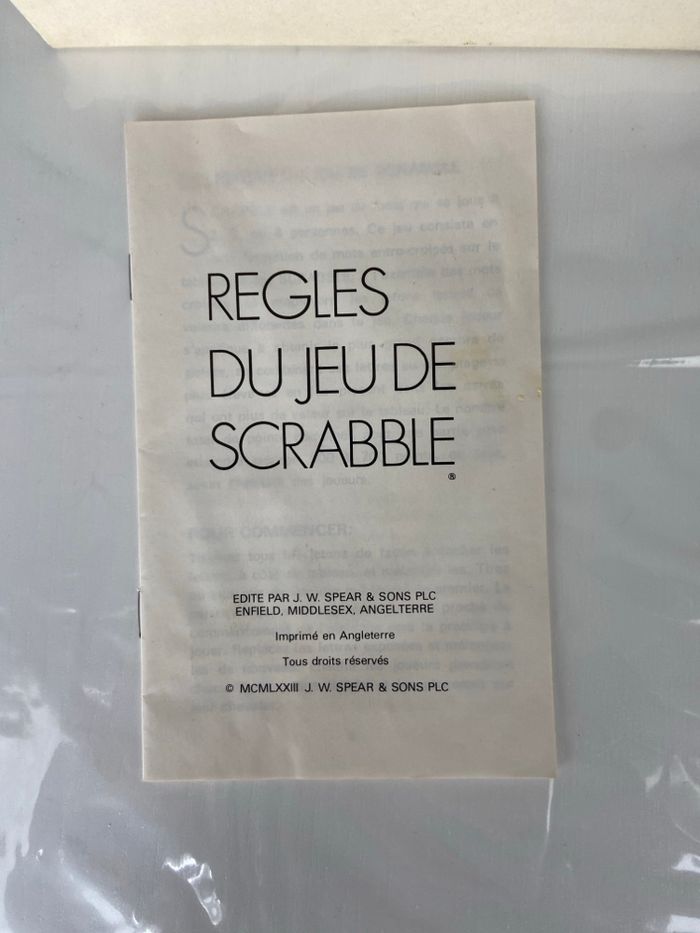 Scrabble de Voyage Vintage – Spear’s Games 1983 – Compact - photo numéro 5