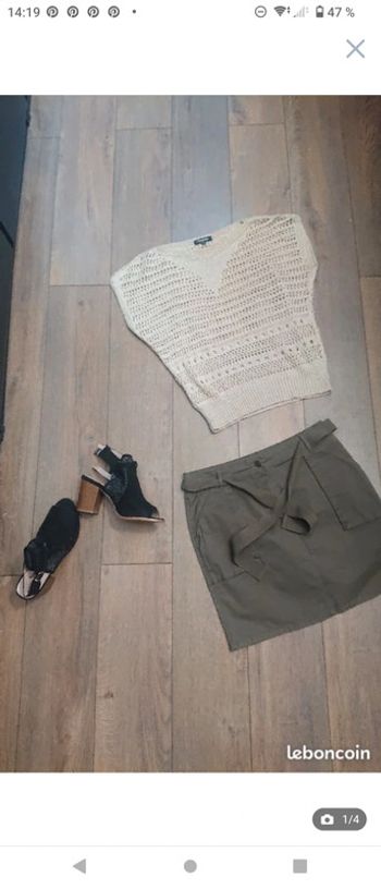 Tenue complète jupe et pull t 38