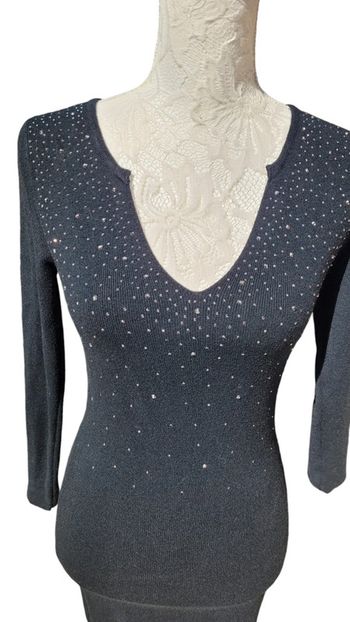 Superbe robe pull à strass 👗