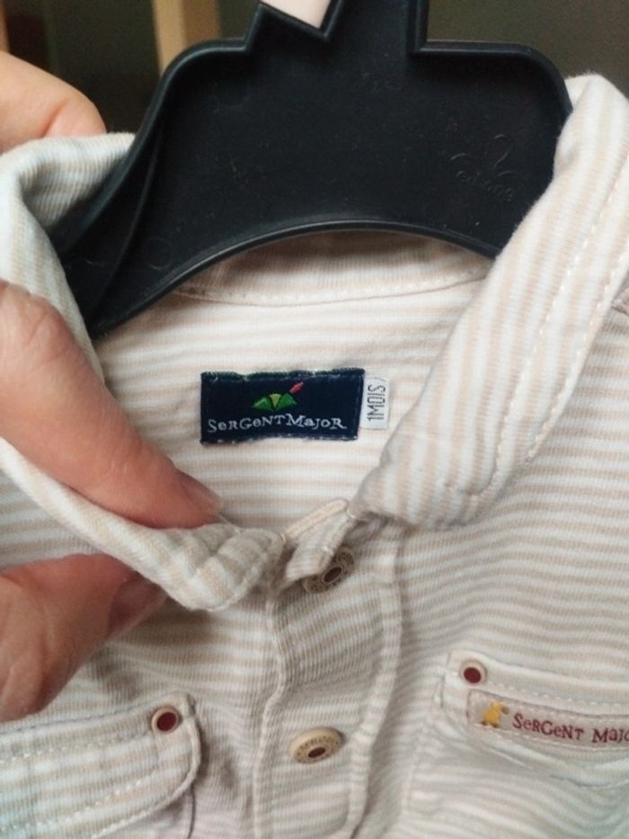 Lot de 2 hauts manches longues bébé garçon taille 1 mois - photo numéro 3