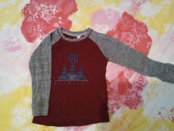 Lot 2 t-shirts manches longues Okaïdi 3 ans