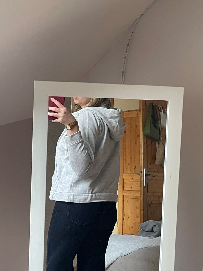 Gilet blanc gris - photo numéro 3