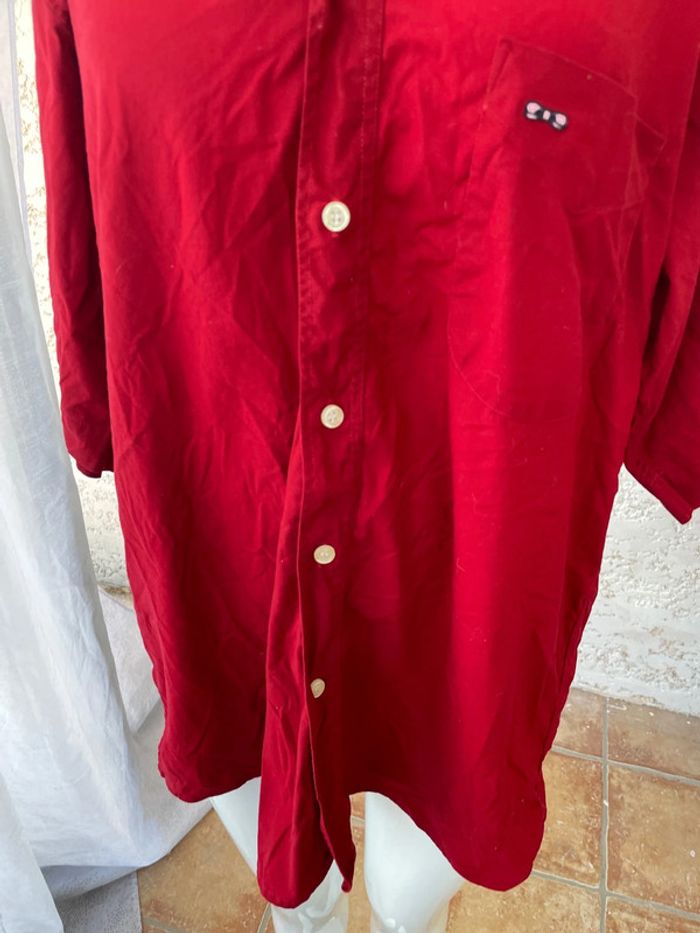 Chemise manches courtes rouge - photo numéro 5