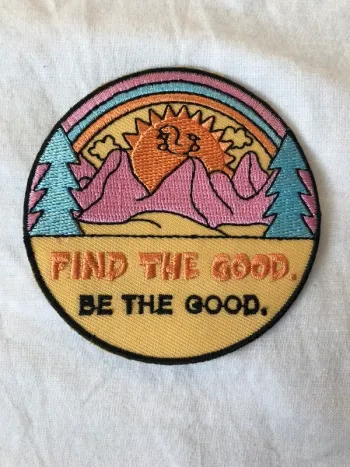 Patch ecusson brodé message neuf