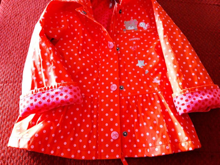 Veste fille imperméable doublée à capuche 18-24 mois / Orchestra - photo numéro 4