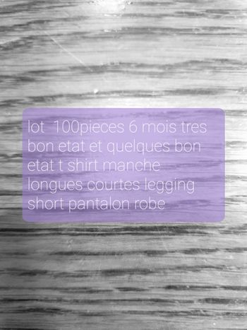 Lot 100 pièces 6 mois fille très bon état et bon etat 