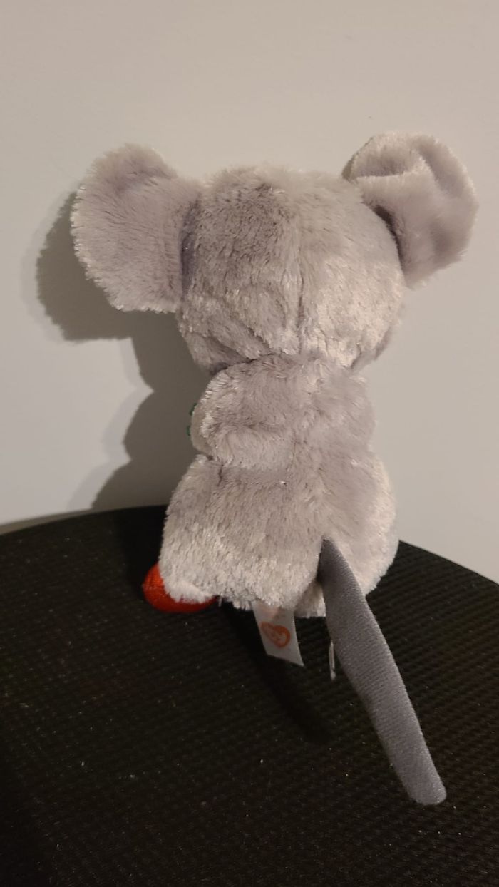 TY – Souris de Noël Glitter Yeux glub coulissante Beanie Boo Jouet en Peluche de Noël, édition limi - photo numéro 3