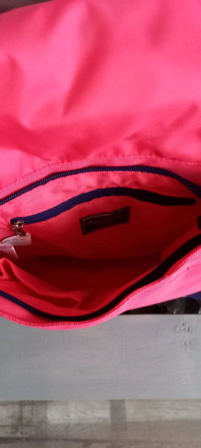 Sac bandoulière Pepe jeans enfant rose motif london - photo numéro 5