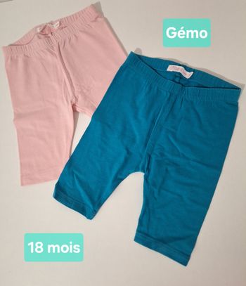 Lot de 2 leggings courts